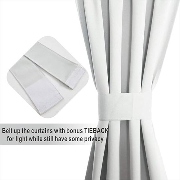 Aquazolax panel:54 x 72 Inch Patio Door Room Darkening Curtains - Picture 4 of 8